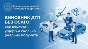 Виновник без ОСАГО, взыскать ущерб с причинителя вреда