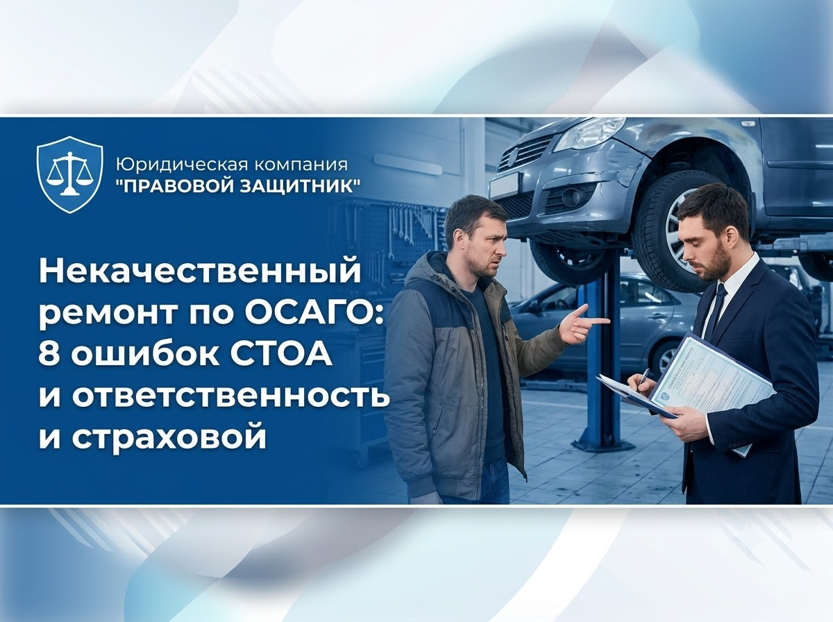 Некачественный ремонт по ОСАГО: 8 ошибок СТОА и ответственность страховой, экспертиза качества ремонта ОСАГО КАСКО